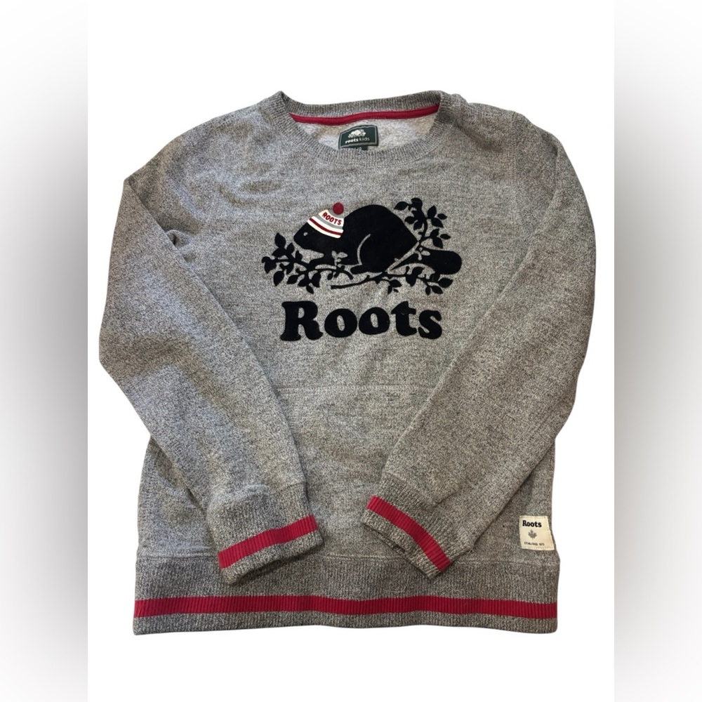 Roots Gray Knit Girls Top